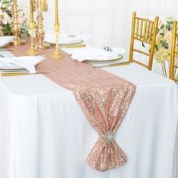 Table Runner Blush Pink Sequin
