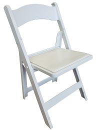 Chair White Resin Padded